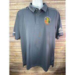 Miami Hurricanes Team Issued Men's Hall of Fame Adidas Polo Shirt Gray Large